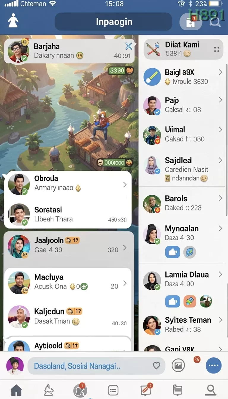 Cuplikan layar ANOBOY — aktivitas