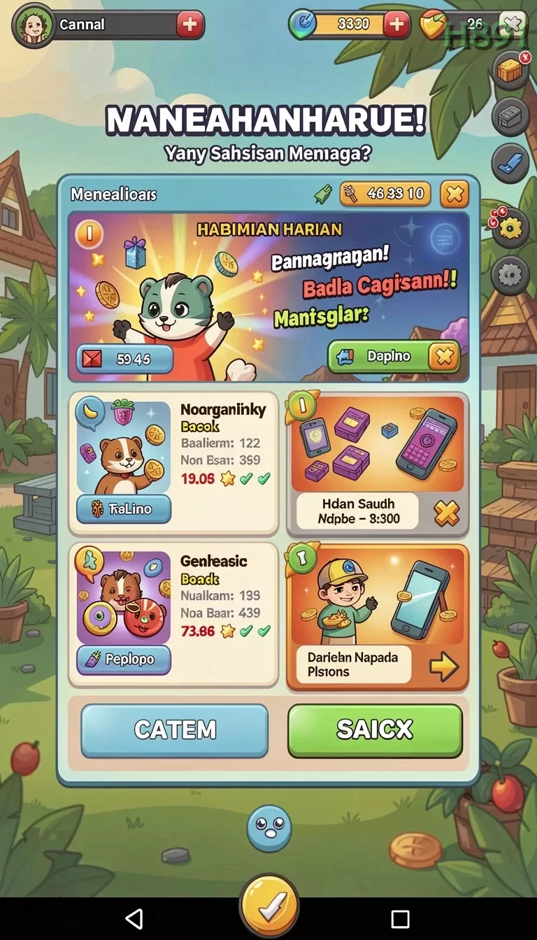 Cuplikan layar LUCKYDF — pengaturan akun