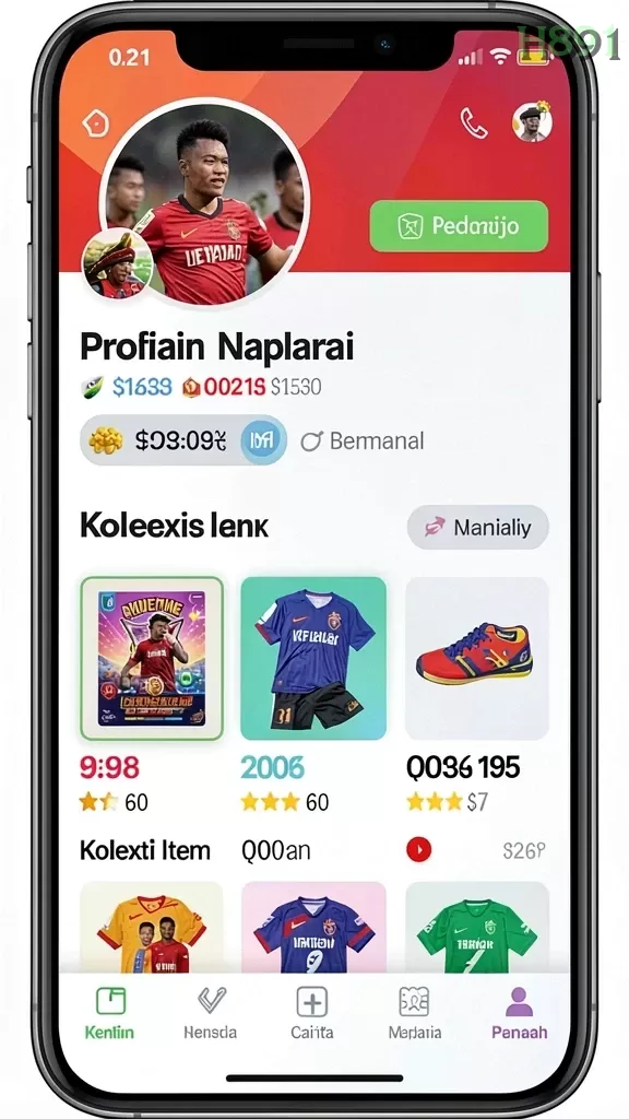 Cuplikan layar LUCKYDF — aktivitas
